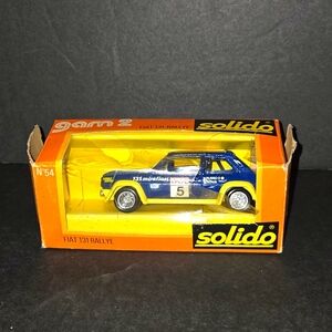 RARE SOLID FIAT 131 RALLYE #54 GAM 2 RACE CAR BOXED